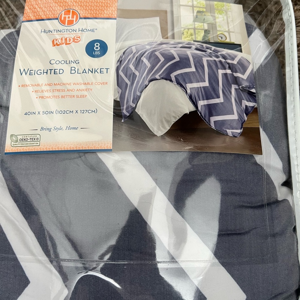 Kids Cooking Weighted Blanket 8LBS 40x50”  Gray and White